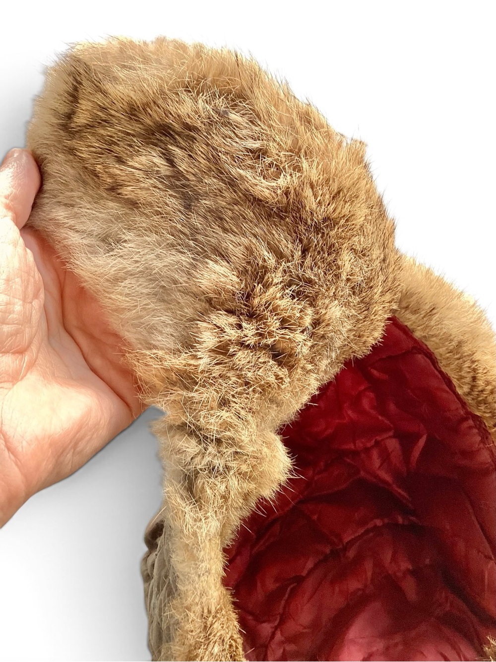 Real Rabbit Fur Trapper Hat L/XL - Picture 9 of 13